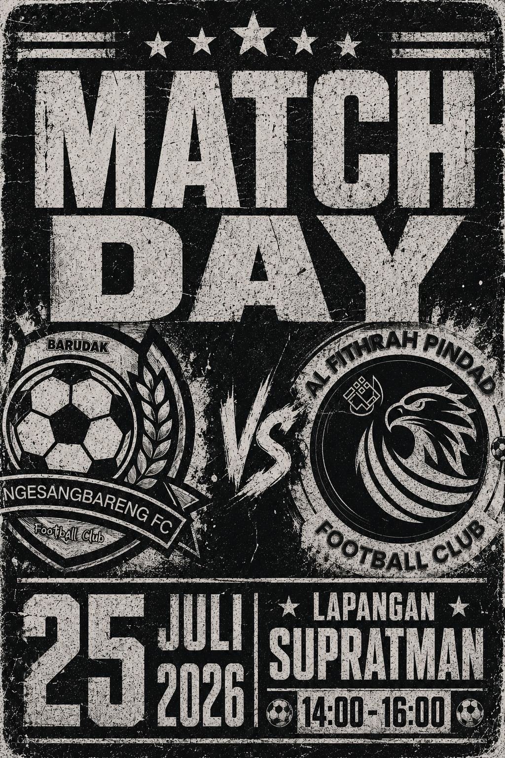 Foto ⚽ MATCH DAY ⚽ Sabtu, 25 Juli 2026
